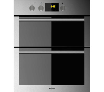 HOTPOINT DU4 541 IX Electric Built-under Double Oven - Black & Stainless Steel HOTPOINT DU4 541 IX Electric Built-under Double Oven - Black & Stainless Steel